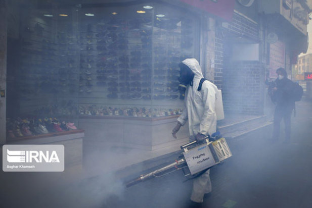 ضدعفونی کردن معابرتهران