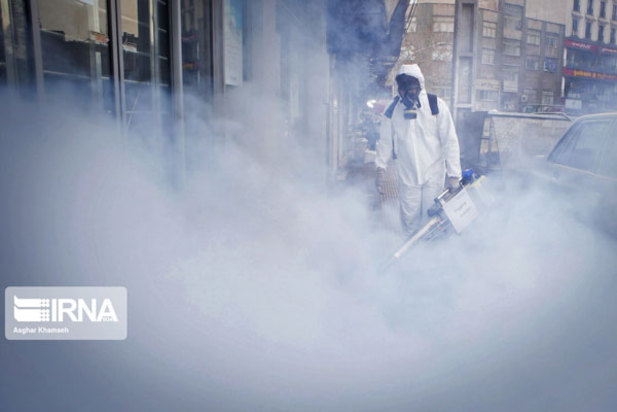 ضدعفونی کردن معابرتهران