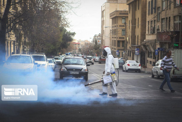 ضدعفونی کردن معابرتهران