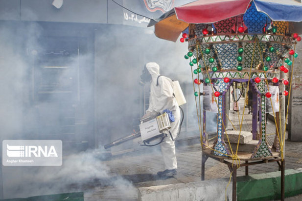 ضدعفونی کردن معابرتهران