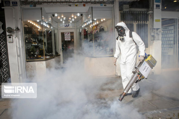 ضدعفونی کردن معابرتهران