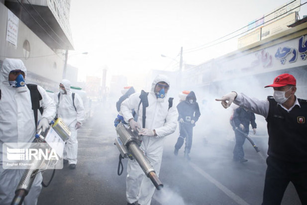 ضدعفونی کردن معابرتهران