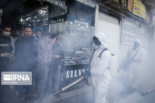 ضدعفونی کردن معابرتهران