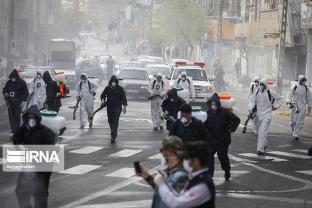 ضدعفونی کردن معابرتهران