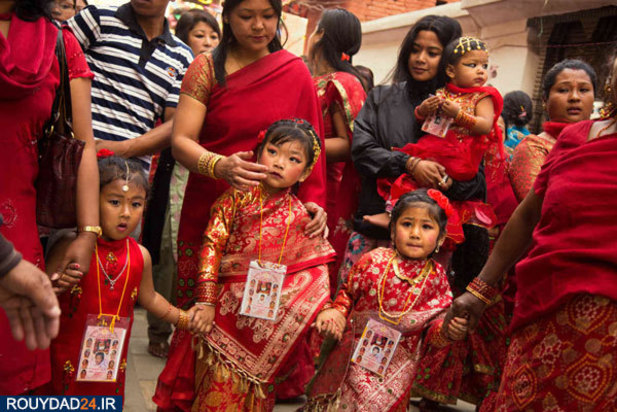 الهه های زنده در نپال