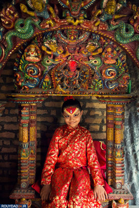 الهه های زنده در نپال