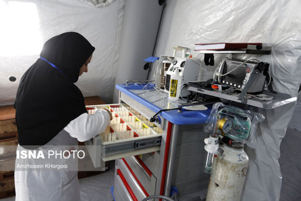 بیمارستان صحرایی در بندرعباس