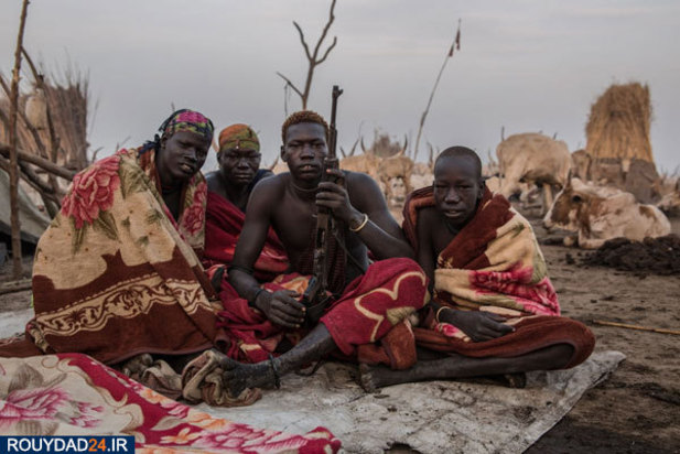 گاوبازان قبیله دینکا