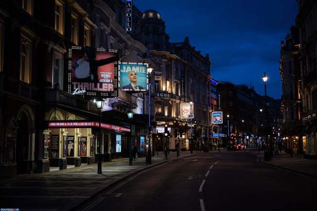 خیابان‌های خلوت بریتانیا