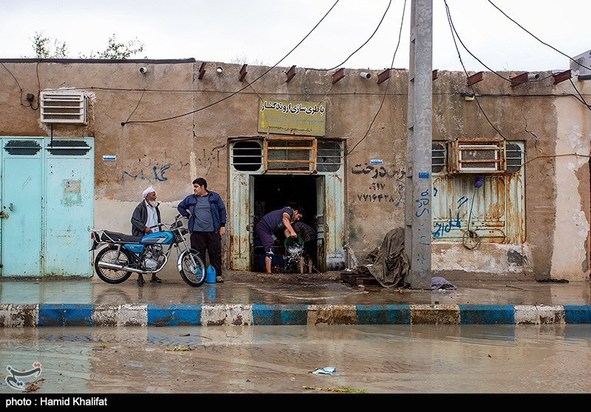 خسارات سیل در بندر کنگان