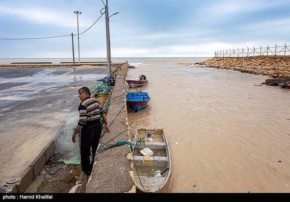 خسارات سیل در بندر کنگان