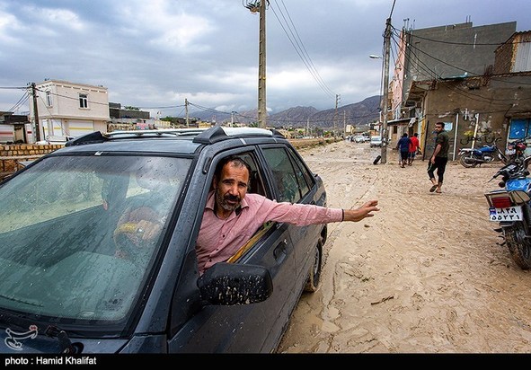 خسارات سیل در بندر کنگان