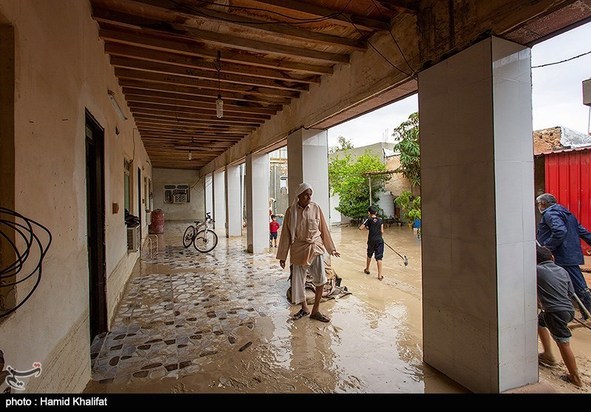 خسارات سیل در بندر کنگان