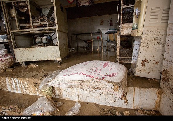 خسارات سیل در بندر کنگان