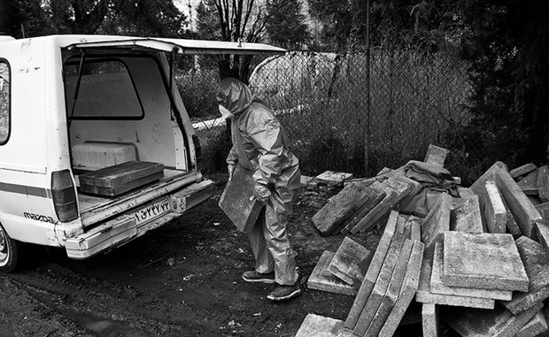 خاکسپاری فوتی‌های کرونا