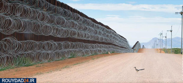 دیوار مرزی بین آمریکا و مکزیک