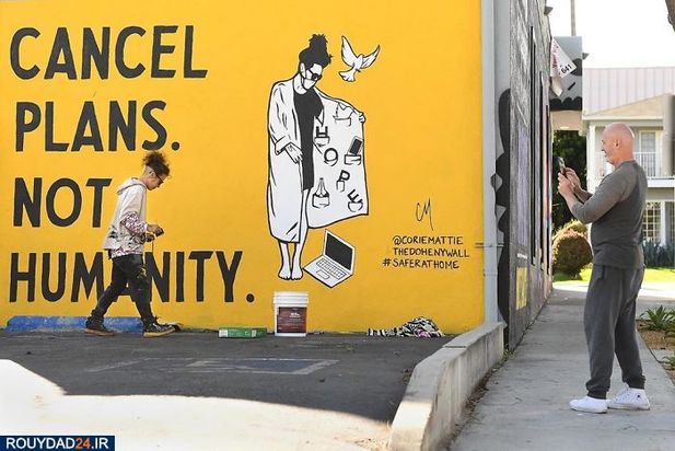 گرافیتی‌های کرونایی