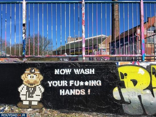 گرافیتی‌های کرونایی