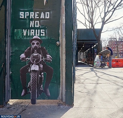 گرافیتی‌های کرونایی