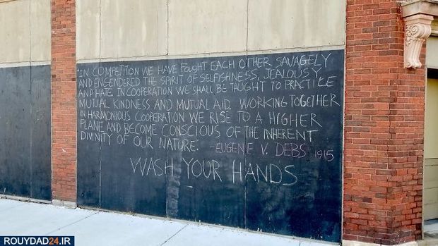 گرافیتی‌های کرونایی