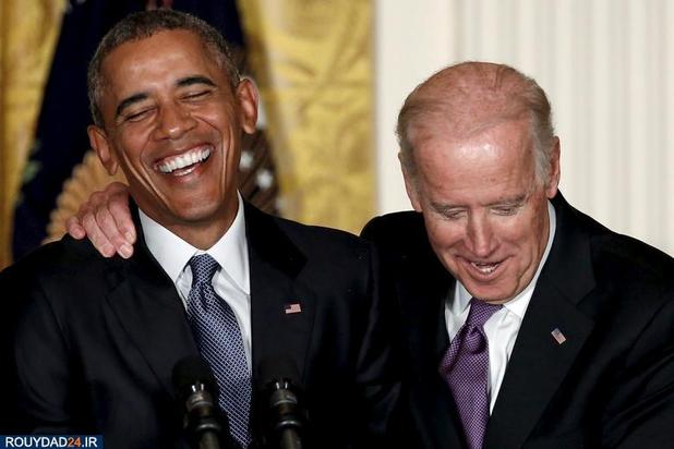 جو بایدن و اوباما