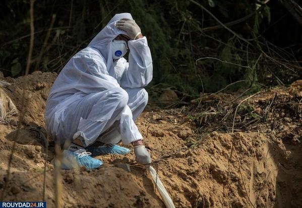 دفن اجساد کرونایی