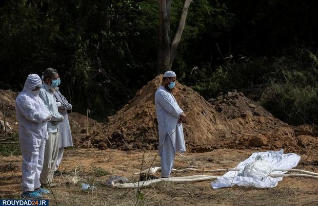دفن اجساد کرونایی