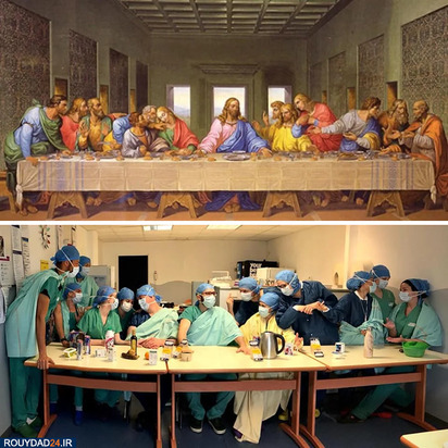 بازافرینی شاهکارهای هنری در قرنطینه خانگی