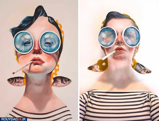 بازافرینی شاهکارهای هنری در قرنطینه خانگی