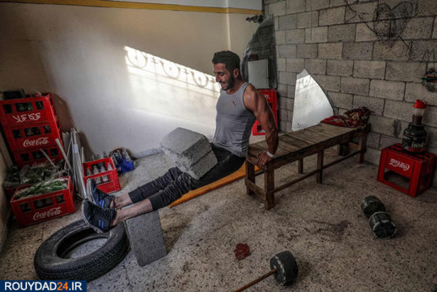 تمرینات جالب ورزشکاران در قرنطینه خانگی