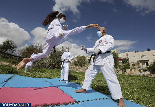 تمرینات جالب ورزشکاران در قرنطینه خانگی