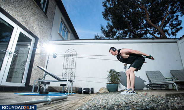 تمرینات جالب ورزشکاران در قرنطینه خانگی