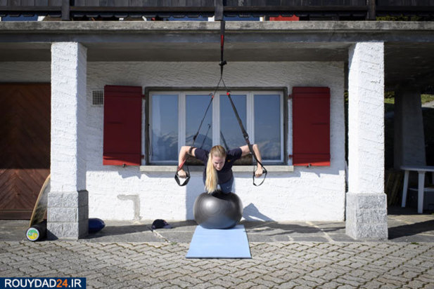 تمرینات جالب ورزشکاران در قرنطینه خانگی