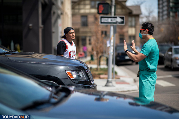 اعتراض پرستاران در برابر معترضان قرنطینه