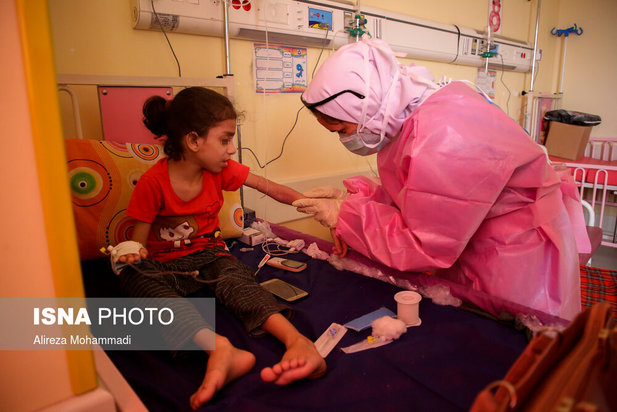 بیمارستان کودکان کرونایی