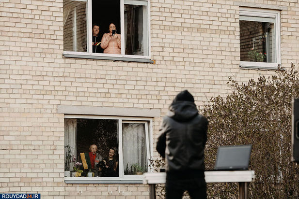 هنرنمایی در حیاط قرنطینه