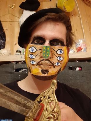 ساخت ماسک با الهام از شخصیتهای هنری