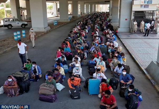 بازگشت مهاجران از هند بعد از قرنطینه