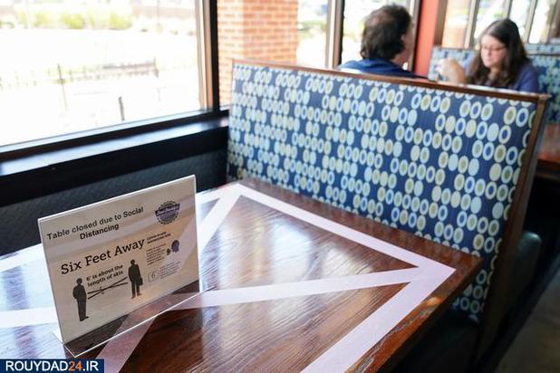 رعایت فاصله ها در ریتورانها