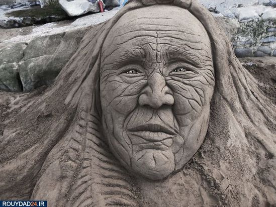 هنر مجسمه سازی با شنهای ساحل