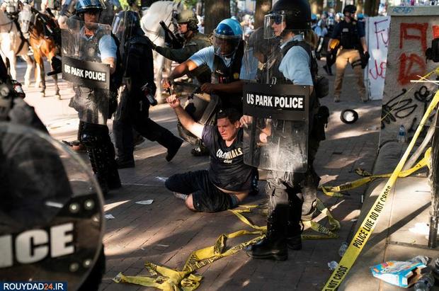 معترضان به کشتن جورج فلوید 