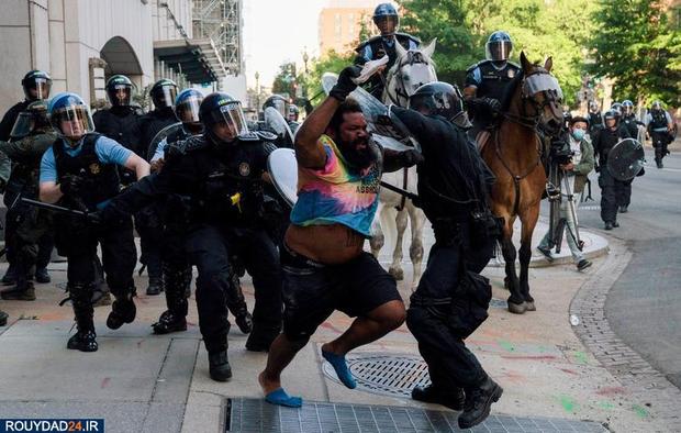 معترضان به کشتن جورج فلوید 