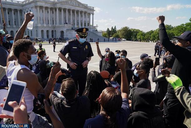 معترضان به کشتن جورج فلوید 