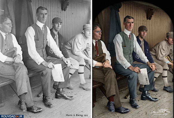 تصاویر رنگی ورزشی یک قرن پیش