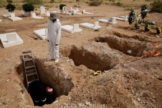 خاکسپاری قربانیان کرونا