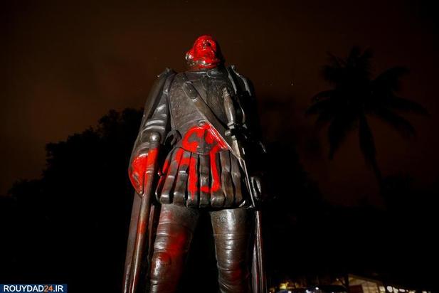 سرنگونی مجسمه شخصیتهای نماد برده داری در آمریکا