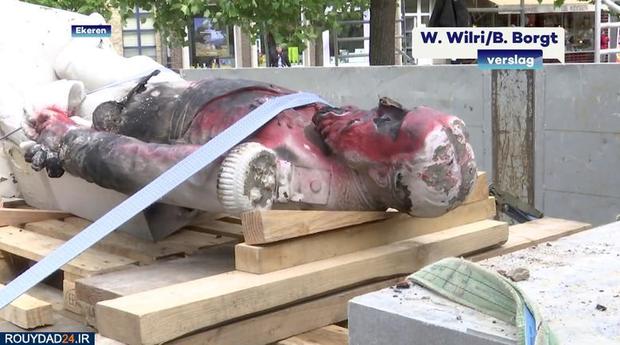 سرنگونی مجسمه شخصیتهای نماد برده داری در آمریکا