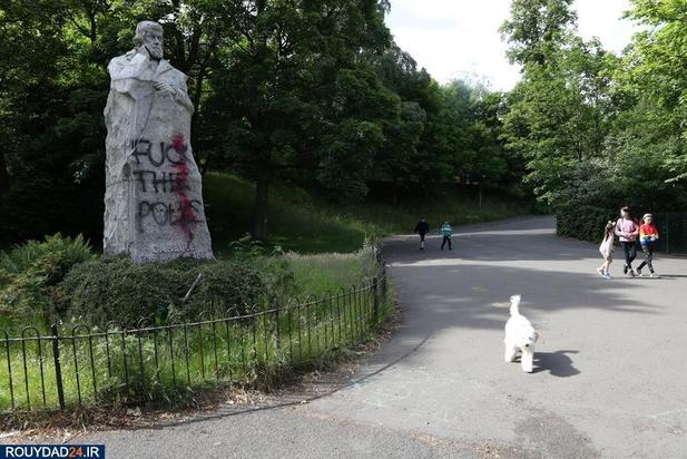 سرنگونی مجسمه شخصیتهای نماد برده داری در آمریکا