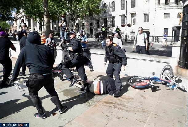 آتش اعتراضات مردمی به لندن رسید