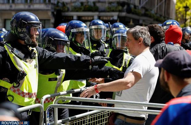 آتش اعتراضات مردمی به لندن رسید